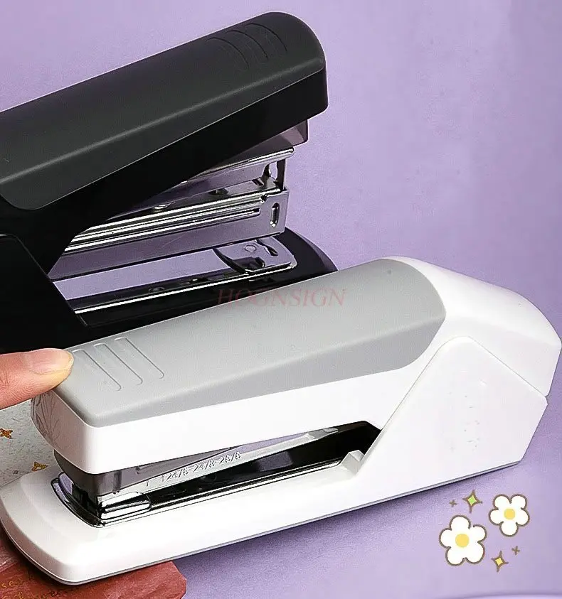대형 뒷면 접착 스테이플러, 노동 절약형 사무실 스테이플러, 가정용 대형 두꺼운 책 제본기, 문구류