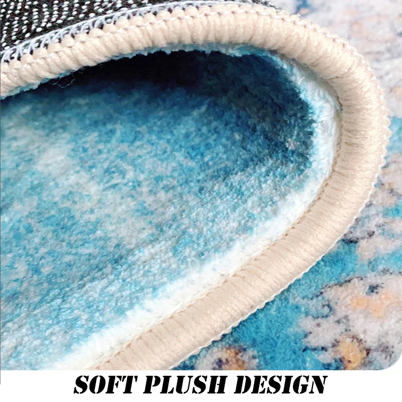 Ins Shaped Plush Carpet living room Large Area Fluffy Sofa Leisure Time Rug Bedroom Room Decor Irregular Original Art Floor Mat 3