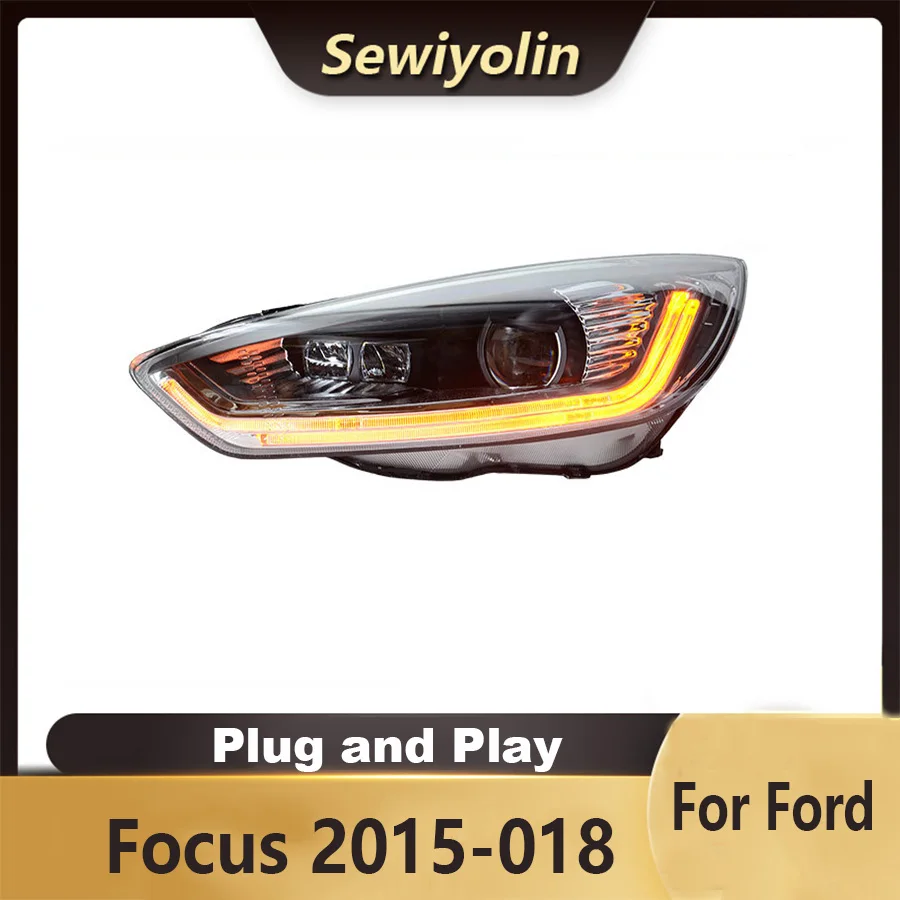 

For Ford Focus 2015-018 Car Auto Parts Headlight Assembly LED Lights Lamp DRL Signal Plug And Play Daytime Running