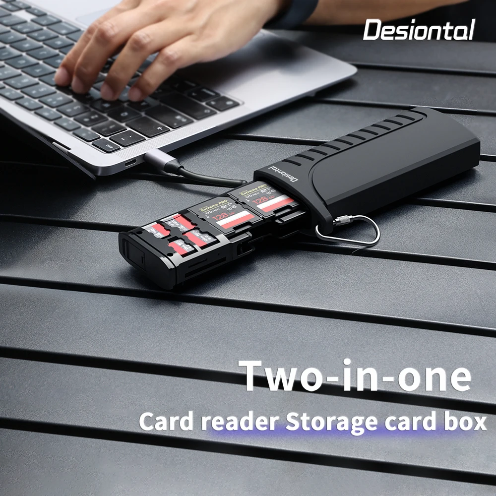 Leitor Cartão KOERTACOO USB-C - Multifunção SD/TF 5Gbps Com Case