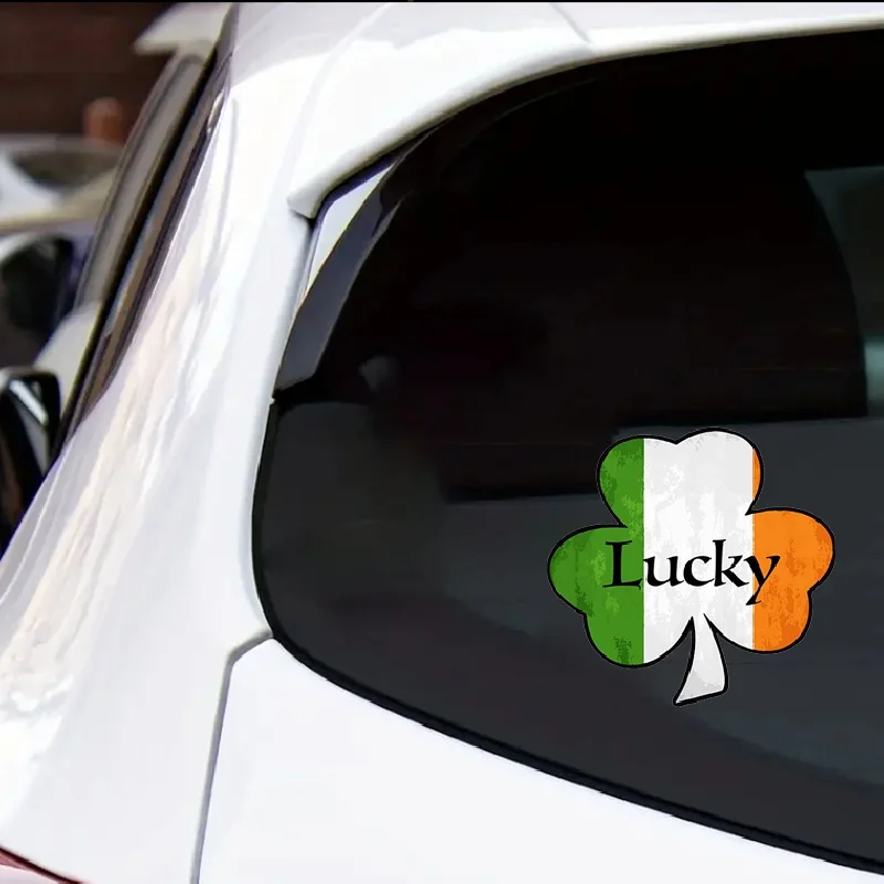 

Наклейка на автомобиль WickedGoodz Lucky Shamrock, наклейка-Ирландский бампер, для ноутбуков, тумблера, окна, грузовиков, стен, Удаление Следов блокировки