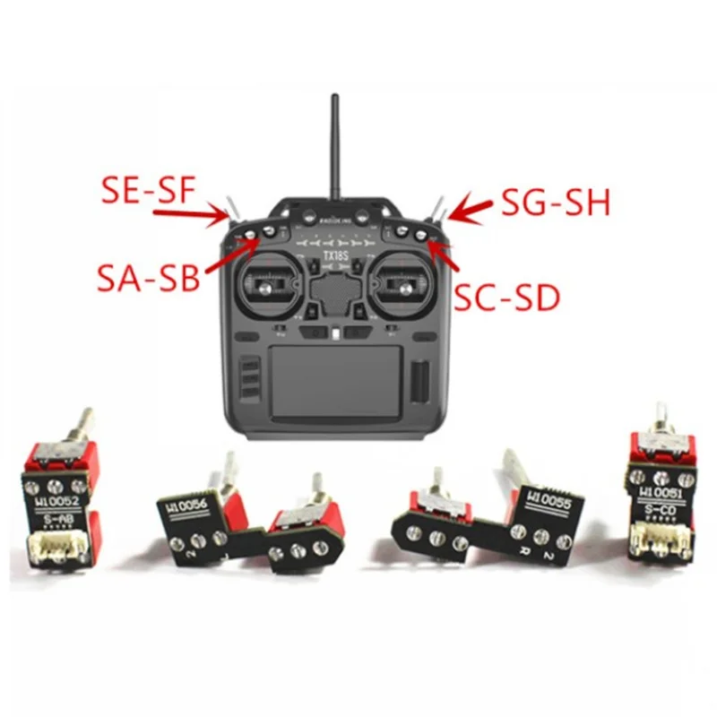 Radioking TX18S Radiomaster TX16S RC Transmitter Toggle Switch 2 3 Positions Reset OpenTX Frsky FlySky RadioLink Futaba