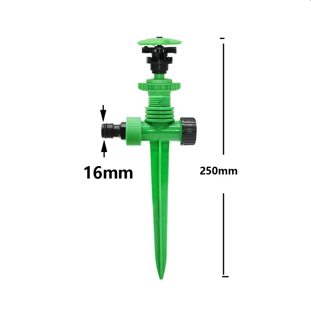 Adjustable Spiked Rocker Impact Sprinkler 360 Degrees Rotary Jet Garden Sprinkler for Garden Agriculture Lawn Irrigation