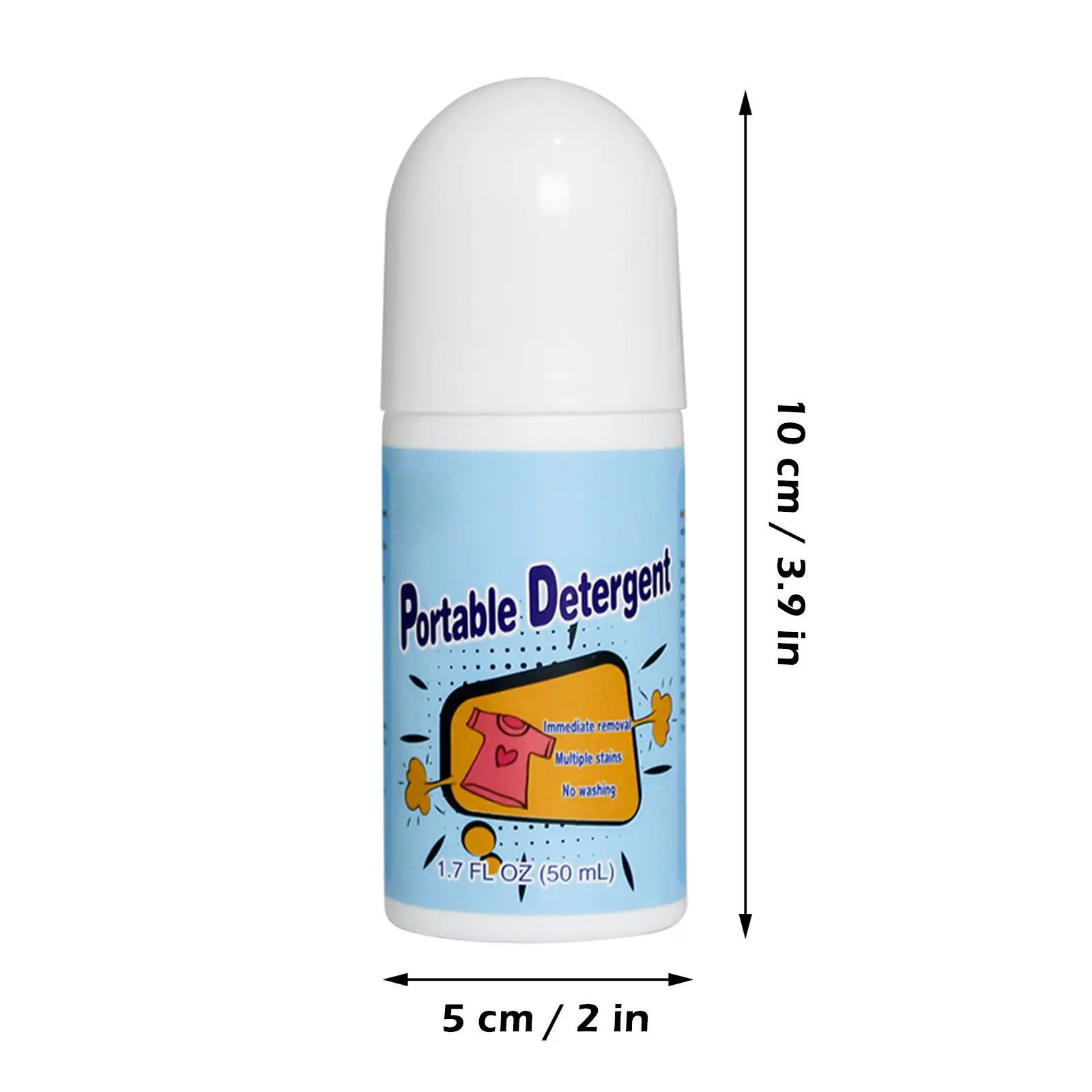 50ml Clothing Stain Removers Decontamination Ball Cleaner Magic Detergent Rolling Bead No-wash Oil Stain Coffee Removers