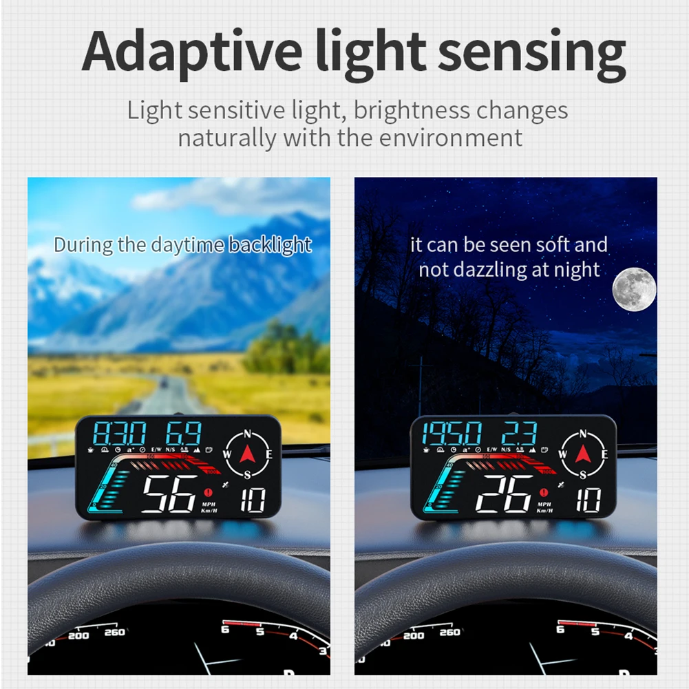 G12 GPS HUD  ÷ ڵ ӵ   , Ʈ KMH MPH  溸 ˸, 跮 LED ÷,  