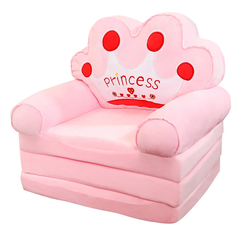 MOMO Children Sofa Cute Cartoon Lazy Folding Small Sofa Bed Girl Princess Baby Toddler Dual-purpose Small Child Seat 5