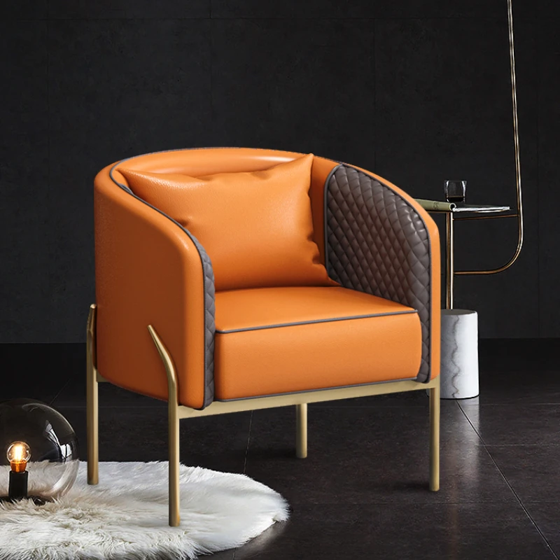 

Роскошный одноместный диван-стул в нордическом стиле, современный стул для отдыха в гостиной, стулья для отелей, салонов красоты, стулья для регистрации и переговоров
