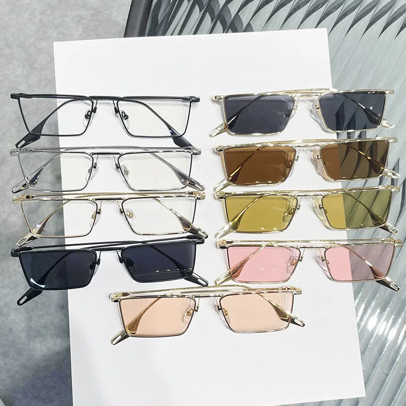 

Vintage Small Frame Rectangle Sunglasses Women Brand Designer Fashion Sun Glasses Men Outdoor Hip-hop Eyewear UV400 Gafas De Sol