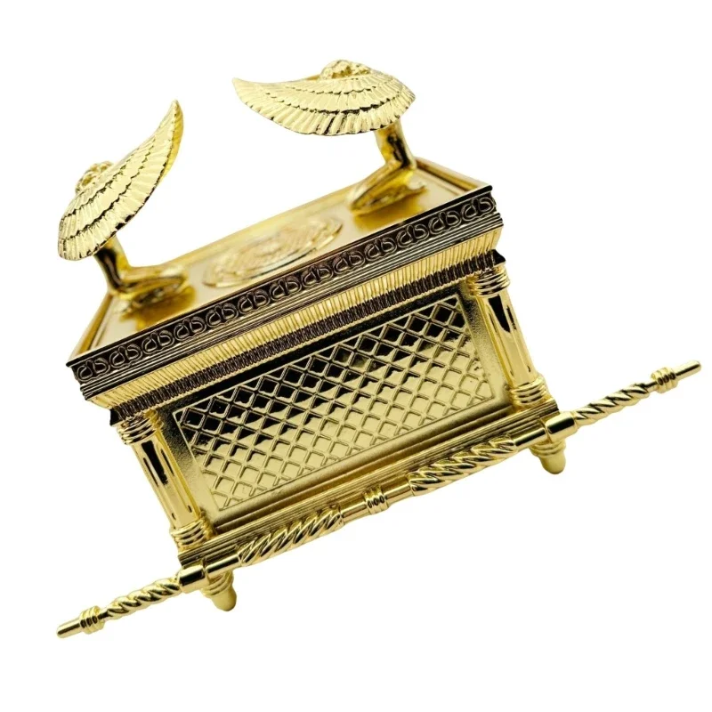 Israeli Cabinet Ornament Ark of the Covenant Replicas Model Statue for Home Decors Enthusiasts and Israel Culture Lover