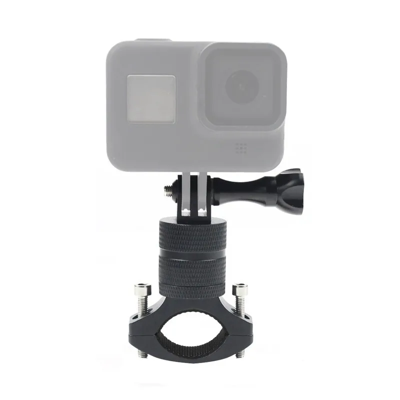 Support Guidon Vélo Pour GoPro HSU – Aluminium, Rotatif 360°, Compatible Hero 12 à 3 Et Autres Caméras D’action
