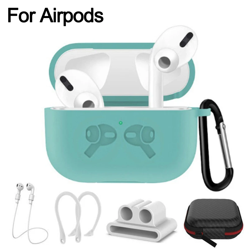 Perfect 6 In1 Case Voor Airpods Pro 2 Case Anti Verloren Accessoires Voor Apple Airpods 2 1