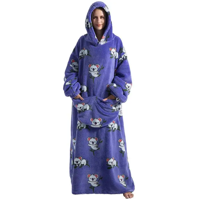 

Удлиненное одеяло большого размера, удобный теплый свитшот для взрослых, Мягкий Свитшот для подарка, универсальный размер