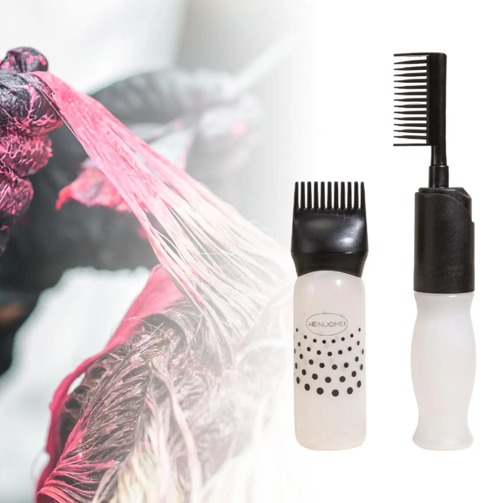 Hair Care Essentials Set: Root Comb, Oil Brush, Squeeze Bottle