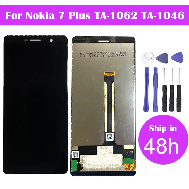 LCD Touchscreen TA-1046 Für Nokia 7 Plus TA1046 LCD Bildschirm Display Touchscreen Digitizer Kompatibles Display Für Nokia
