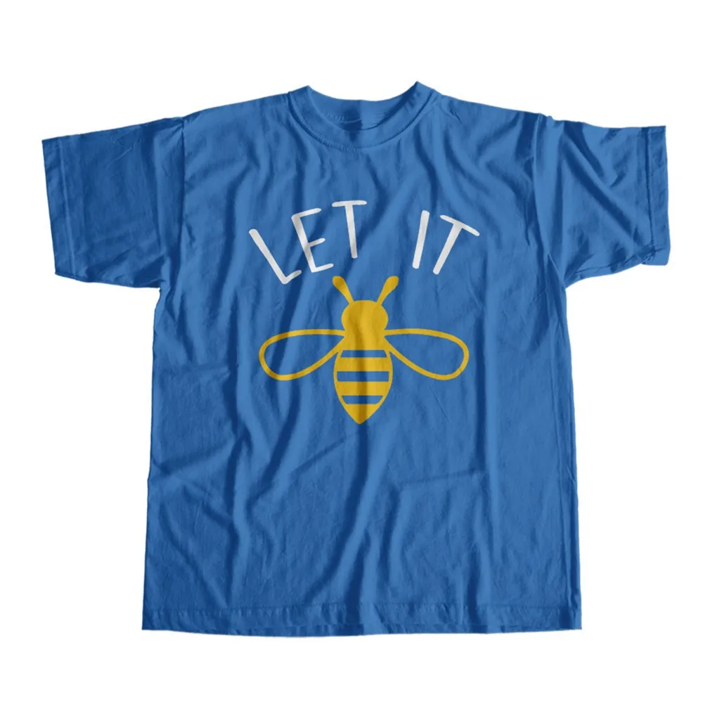 Let It Bee Print Unisex Cotton T-Shirt