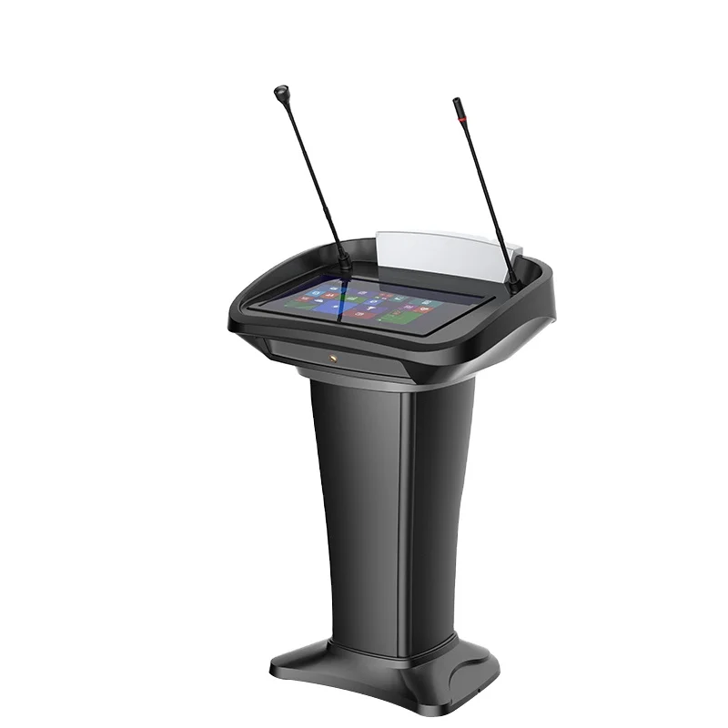 Plastic V-shape Lectern Electronic speech computer desk with microphone wedding podium lectern pp transparent 36 grid jjewelry plastic box auto parts organizer box rectangular electronic components storage box ring box