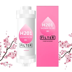 Aromatic Water Softening Shower Filter for Enhanced Hair and Skin Care (Sakura)