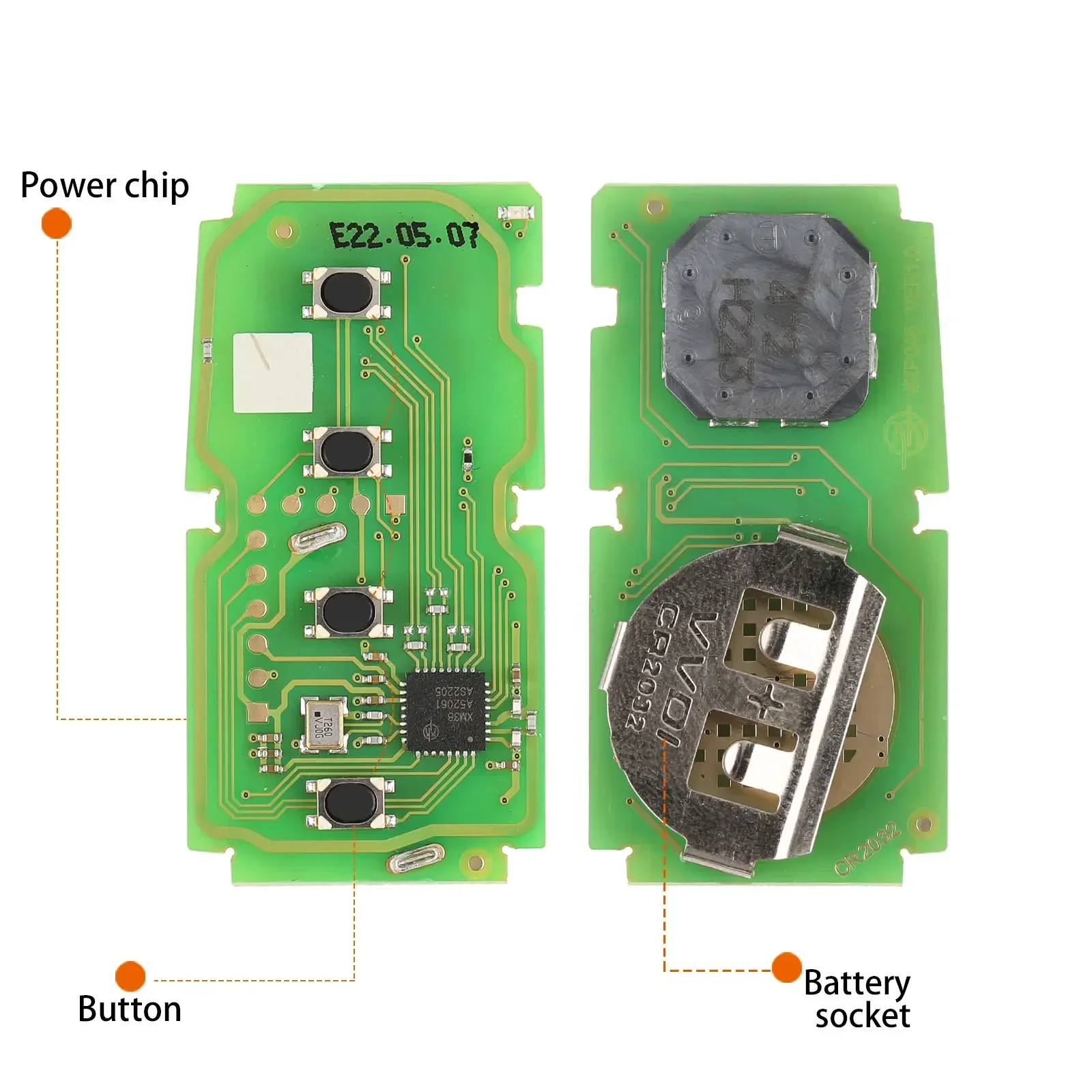 Xhorse VVDI MINI Key Tool Max Pro XM38 Smart Keys Circuit Board Universal Remote Control Case Toyota 8A 4A XSTO01EN
