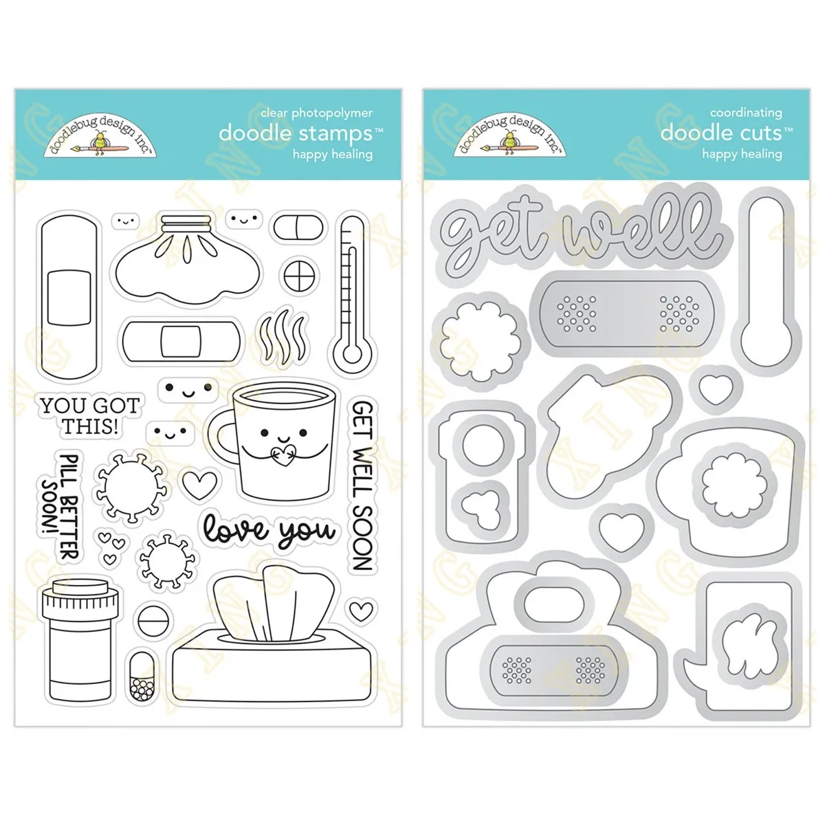 

Happy Healing Collection Stamps And Dies New Arrival Scrapbook Diary Decoration Stencil Embossing Template Diy Greeting Card