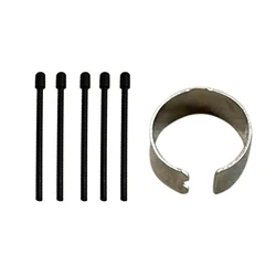 Universal Stylus Tips with Metal Clip for E - Readers and Tablets (5pcs Plastic)