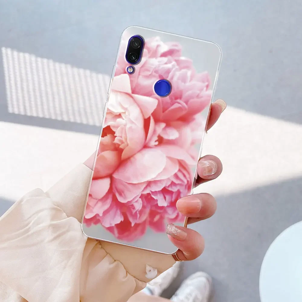 BRAND SET Cover Per Xiaomi Redmi Note 7 - Custodia Antiurto Cielo Stellato Con Vetro Temperato E Bordo Morbido