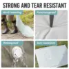 Fabric Vacuum Storage Bags,Wearproof, Punctureproof Save 80% Space, Fit Blankets, Bedding, Clothing - Travel Vacuum Bags 2