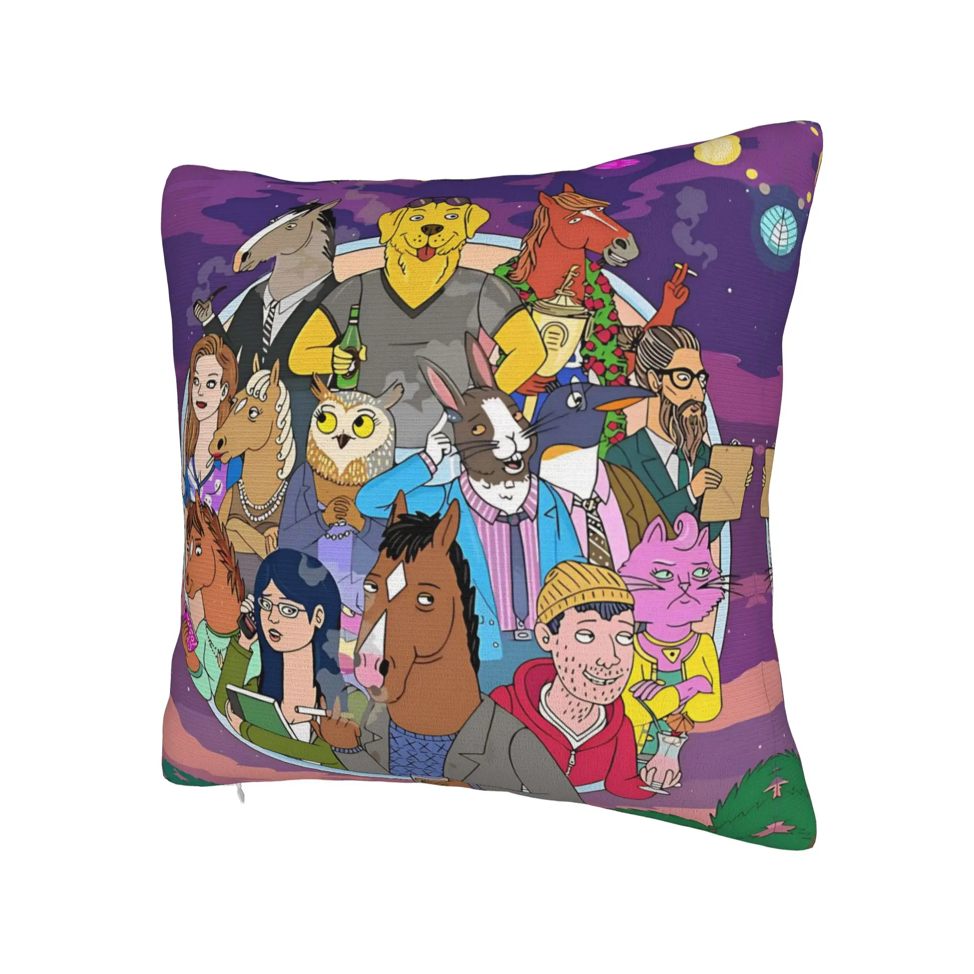 BoJack Horseman Kissenbezug Design Kissenbezug für Wohnzimmer Sofa Vintage Kissenbezüge – Detail 3