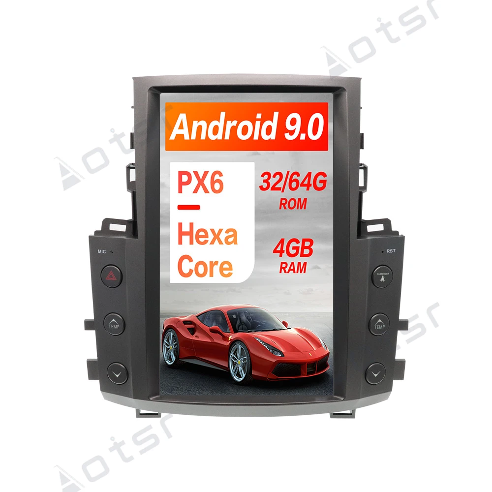 

13,6 дюймовый экран Tesla Android 9,0 мультимедийный автомобильный радиоплеер GPS-навигация для Lexus LX570 2007-2015
