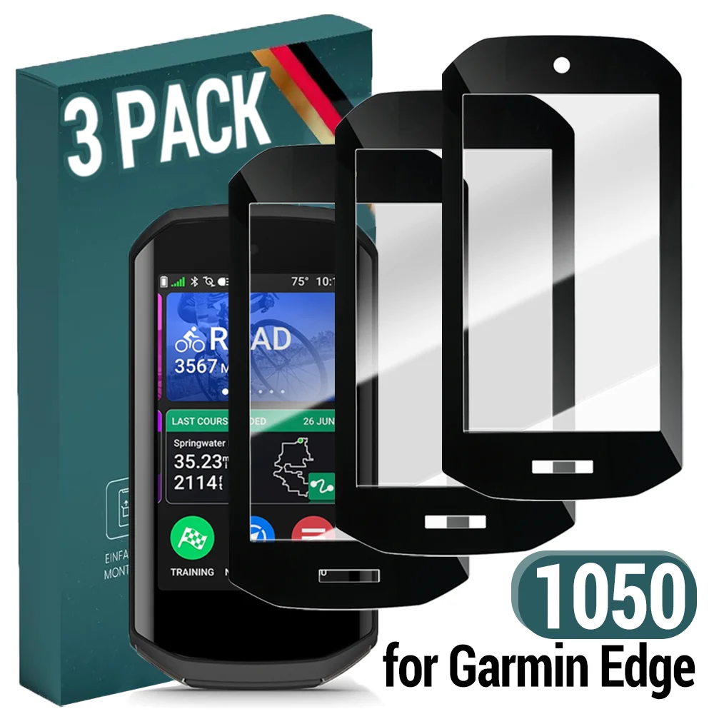 Garmin Edge 1050 Tempered Glass Screen Protector - 3D Curved Anti-Scratch Film