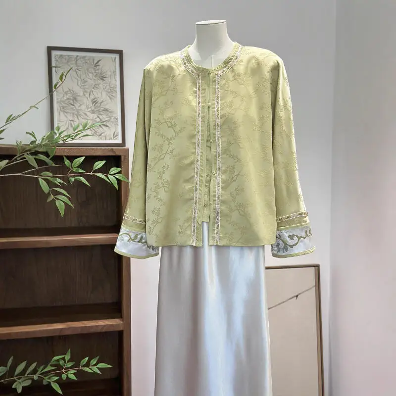 Tabg Clothes New Chinese Style Tang Clothes Women Green Hanfu Costume Luxury ...