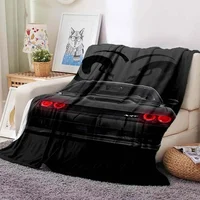 Famous Racing Car SRT Hellcat Demon Dodge Challenger Blanket Home Bedroom Sofa Casual Flannel Shawl Blanket Adult Soft Bed Sheet 2