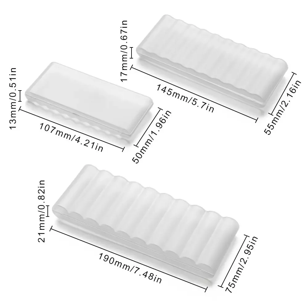 4/10 Slots Transparent Plastic Battery Storage Box Hard Container Holder Case AAA/AA/18650 Battery Organizer Accessories