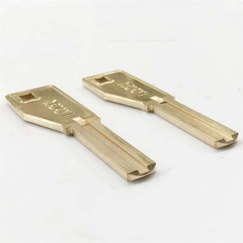 Full copper handle fingerprint lock double leaf key blank 10PCS