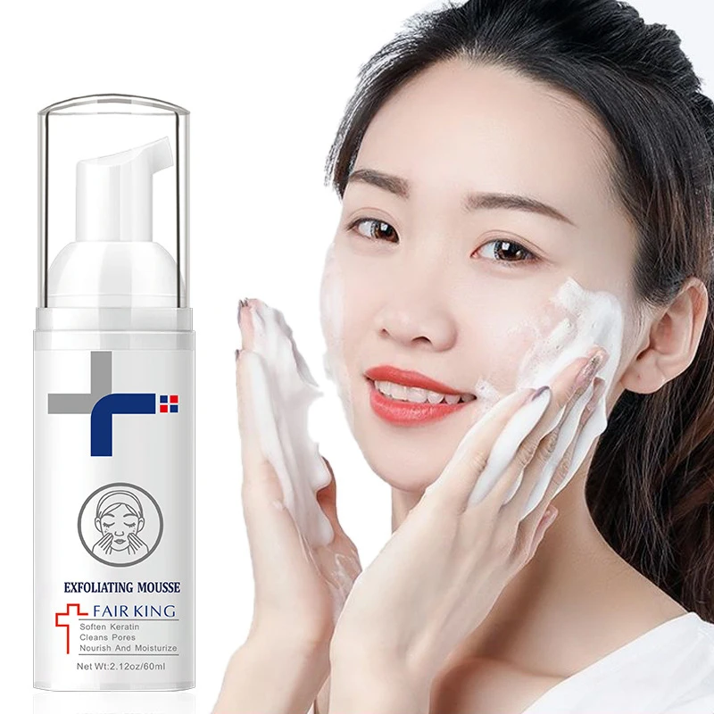 

Facial Exfoliating Mousse Peeling Gel Cleanser Scrub Deep Remove Dead Skin Pore Exfoliating Moisturizing Skin Peeling Cream 60ml