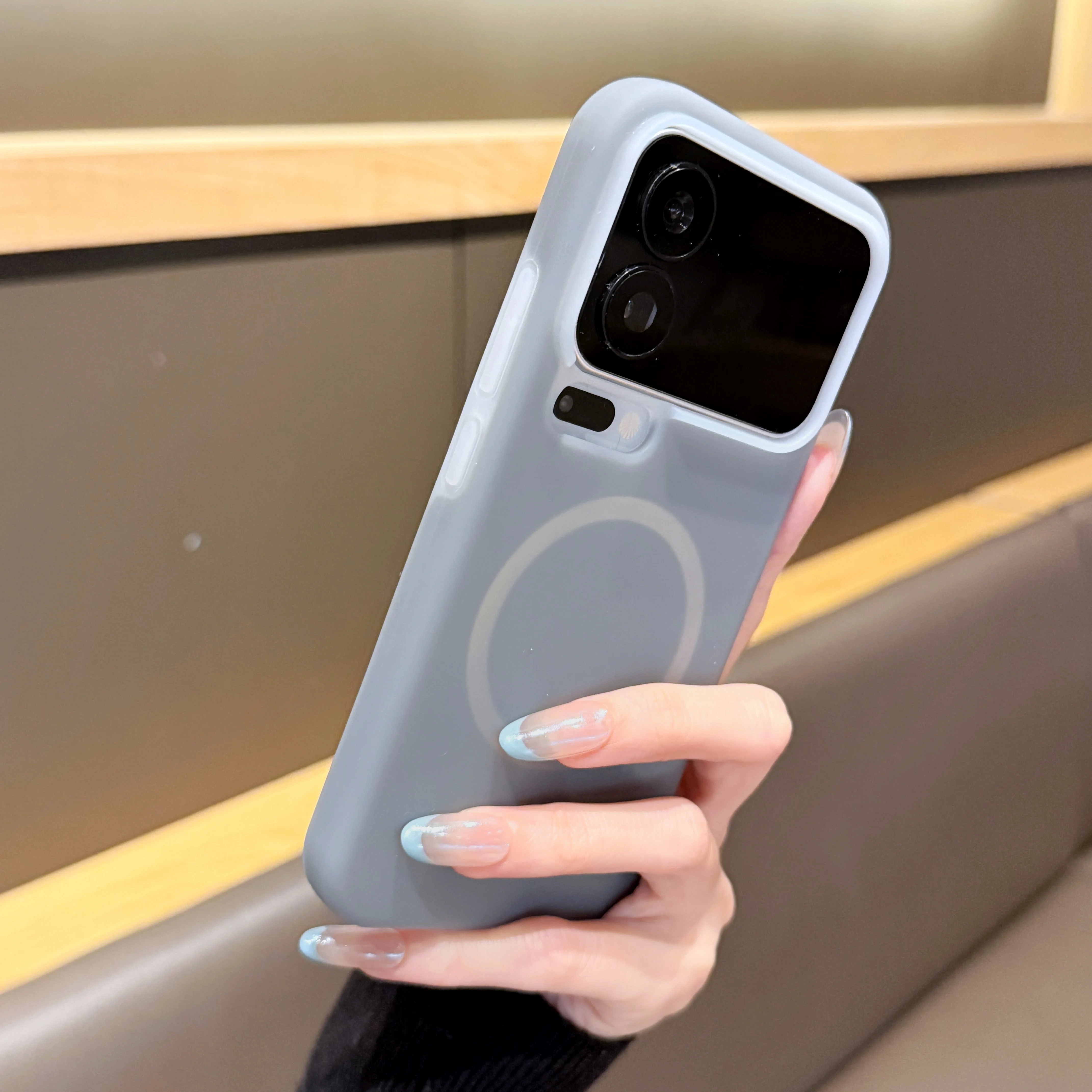 Jelly Liquid Silicone Magnetic Wireless Charging Matte Soft Phone Case