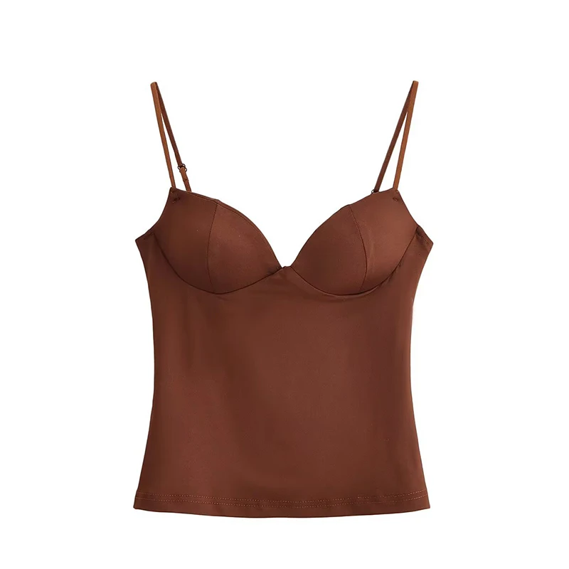 Slip Top Women Summer Sexy Corset Tanks & Camis Fashion Sleeveless Backless Bra Top Chic Elegant Bustier Camisole