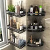 Wall Mount Bathroom Storage Shampoo Makeup Storage Holder Bathroom Accessories No Drilling Wall Shelf Shower Holder for WC 2