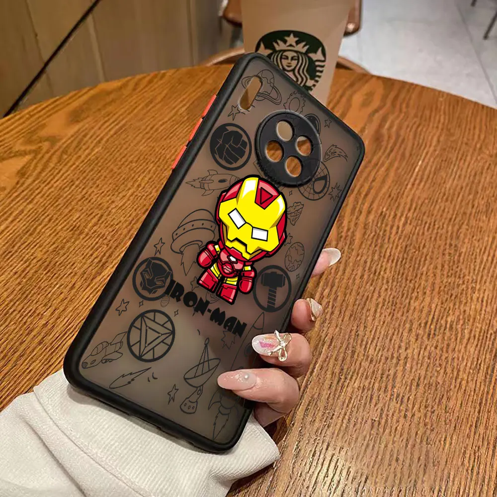 thumbnail image 1 of Funda mate para Huawei Y6P P50 P40 P30 P20 MATE 40 30 20 PRO PLUS Y7P Y9 Funda Coque Capa Shell Marvel Avengers Heroes Space, 1 of 5