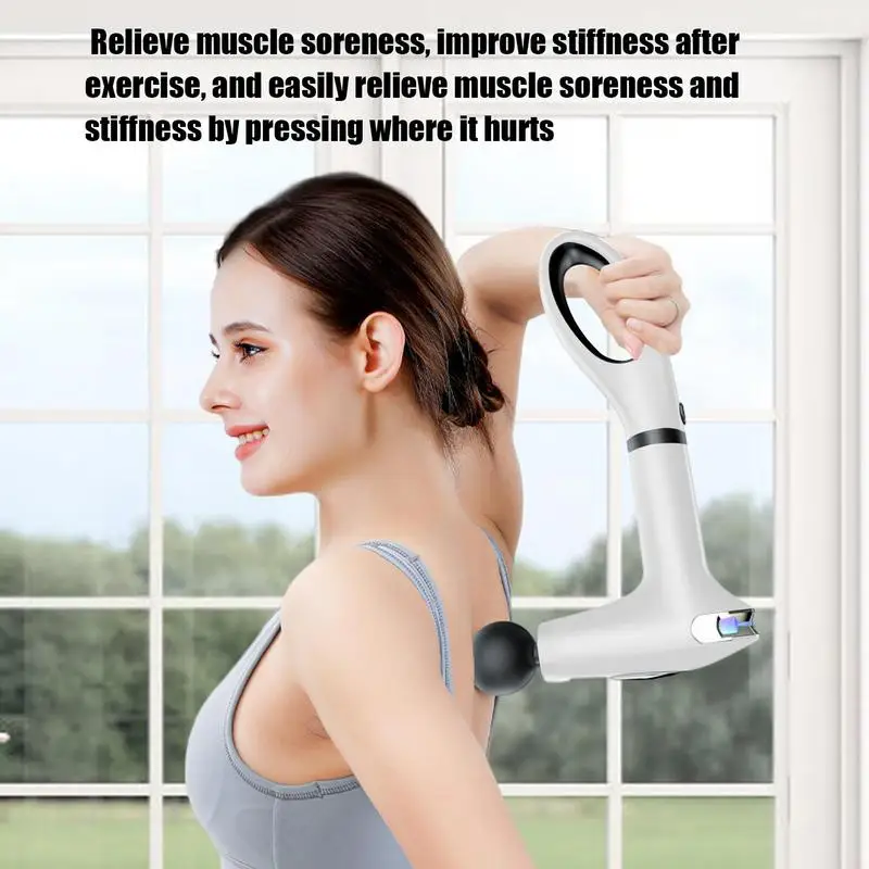 Massagers Handheld Deep Tissue Electric Muscle Massage Guns LED Display Deep Tissue Massage Guns With 4 Massage Heads Tools
