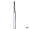 1PCS Manicure Drawing Brush Tools 6#8#10#12# Acrylic Nail Art Pen Pure Kolinsky Professional White Metal Heart Painting Sable 3