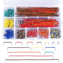 Assorted Preformed Breadboard Jumper Wire Kit with Storage Box - 560 Pieces, 14 Lengths (560pcs kit)