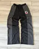 Retro Striped Embroidered Zip Hoody Sweatpants Set Mens Two Piece Set Hip Hop Embroidered Oversized SweatshirtCasual Pants Set 3