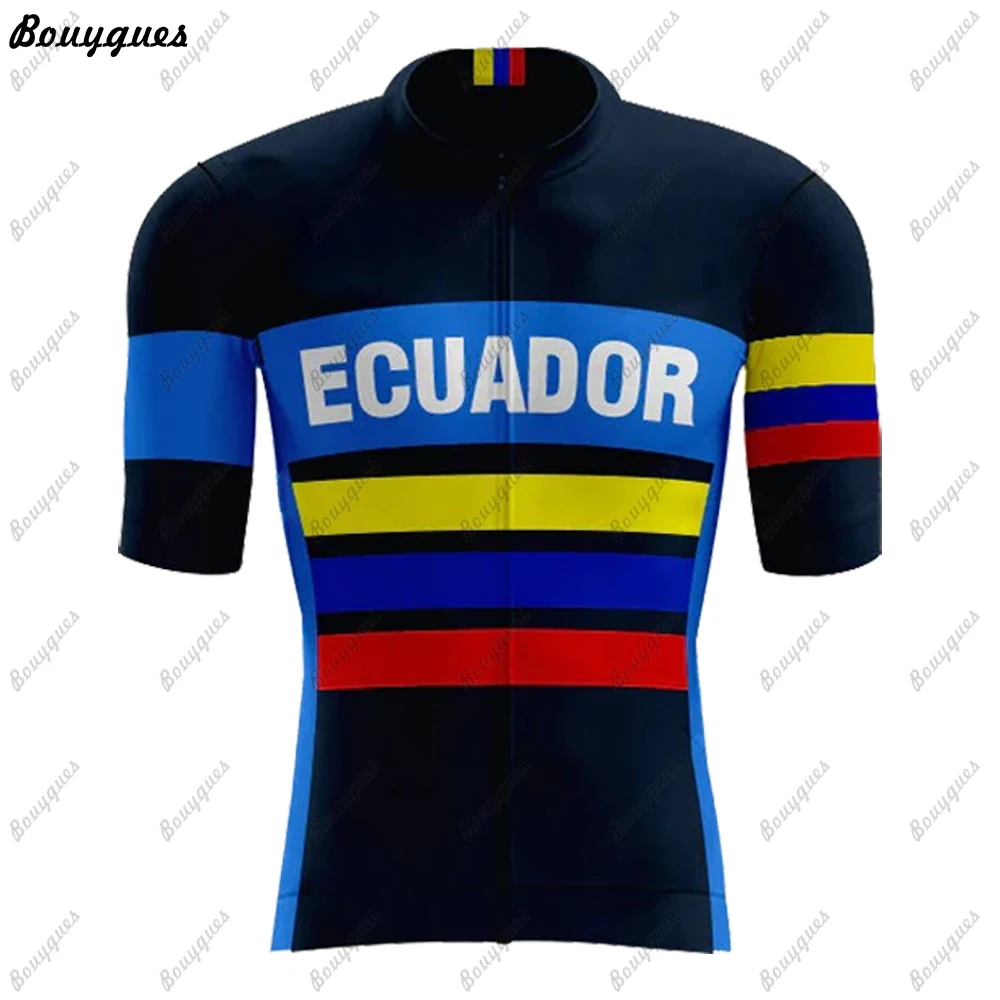 ECUADOR  Team Cycling Jersey Set Summer Cycling Clothing MTB Bike Clothes Uniform Maillot Ropa Ciclismo Man Cycling Bicycle Suit 6