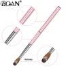 BQAN Pink Kolinsky Acrylic Nail Brush Set 3D Pure Handmade Nail Brushes For Acrylic Application Professional Nail Art Brush 5