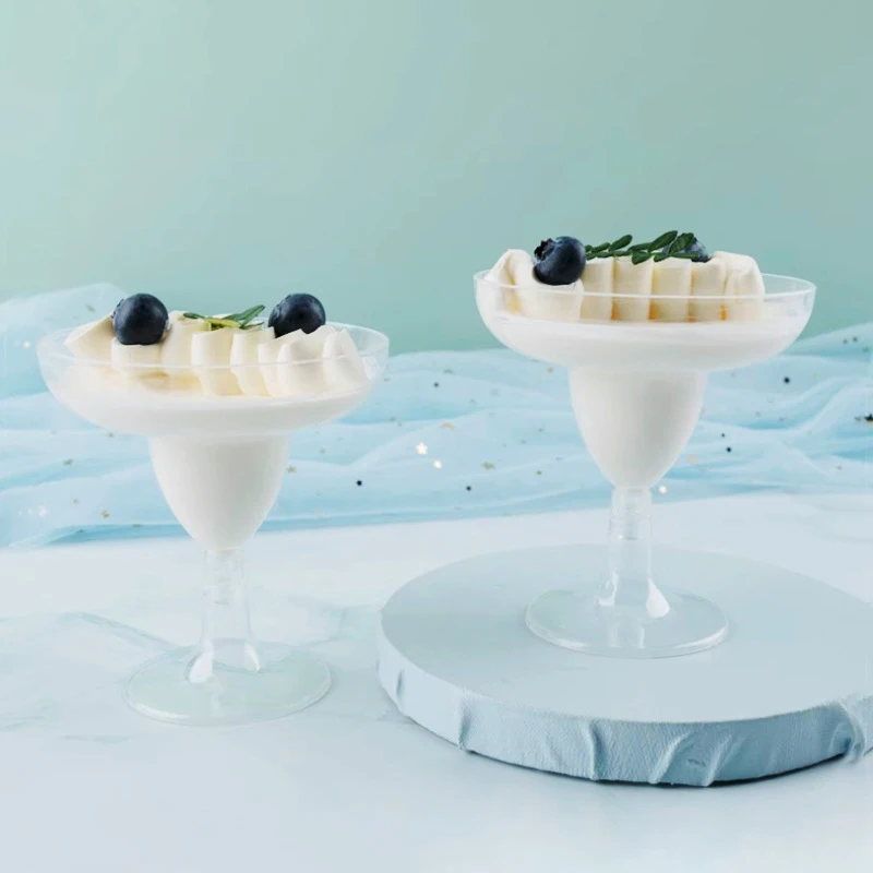 100 Pcs Plastic Martini Glasses 5 Oz Disposable Cocktail