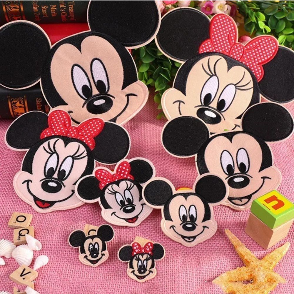 Cartoon Mickey Mouse towel embroidered size Mickey patch autumn