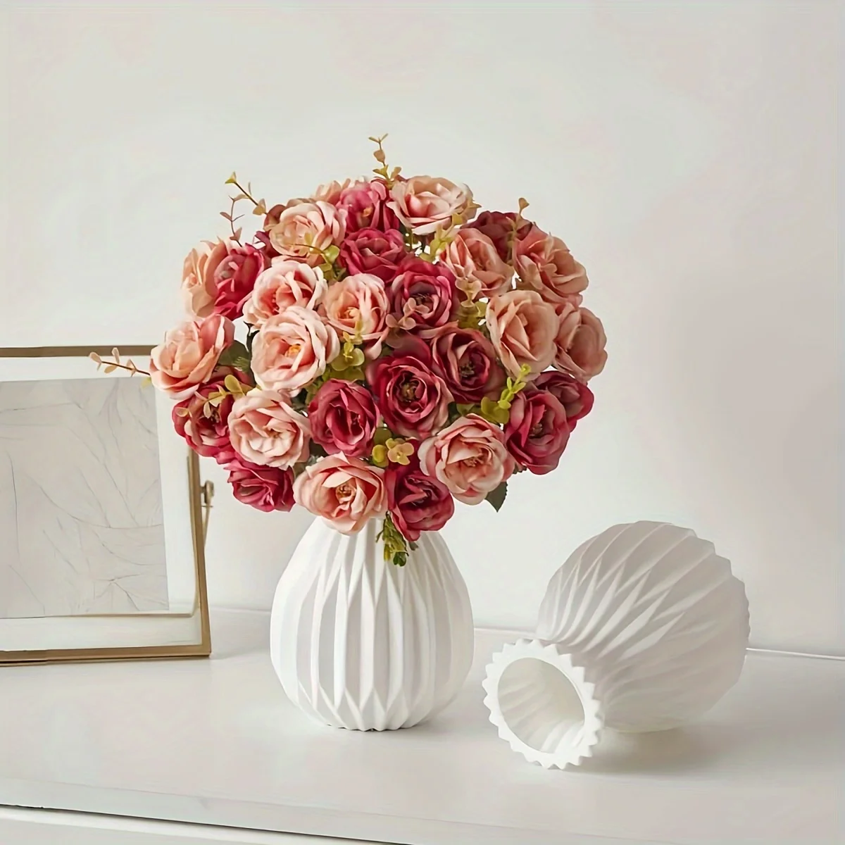 1 قطعة زراعة المياه تقليد السيراميك البلاستيك زهري...