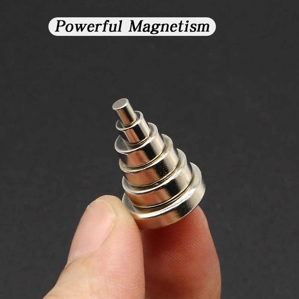 N35 Superstarker runder Magnet NdfeB Leistungsstarker Permanentmagnet imanes Neodym Magnents Kühlschrankmagnet 3x4/5x4/10x4/12x4 – Detail 3