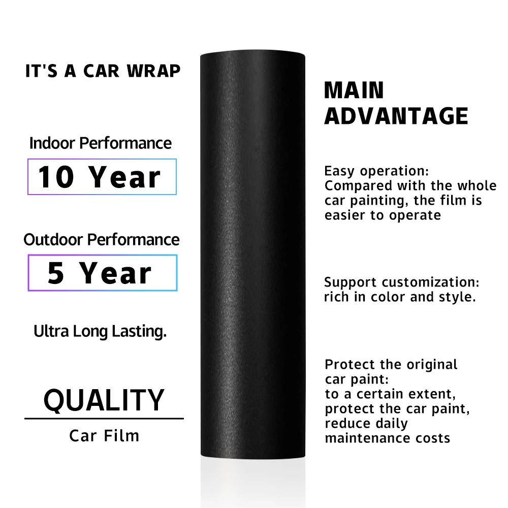 1,45x2/3/6m Carbon Faser Vinyl Filme Auto Styling Verpackung Blatt Rolle Film Autos DIY für Auto Haube Dach Aufkleber Zubehör – Detail 4
