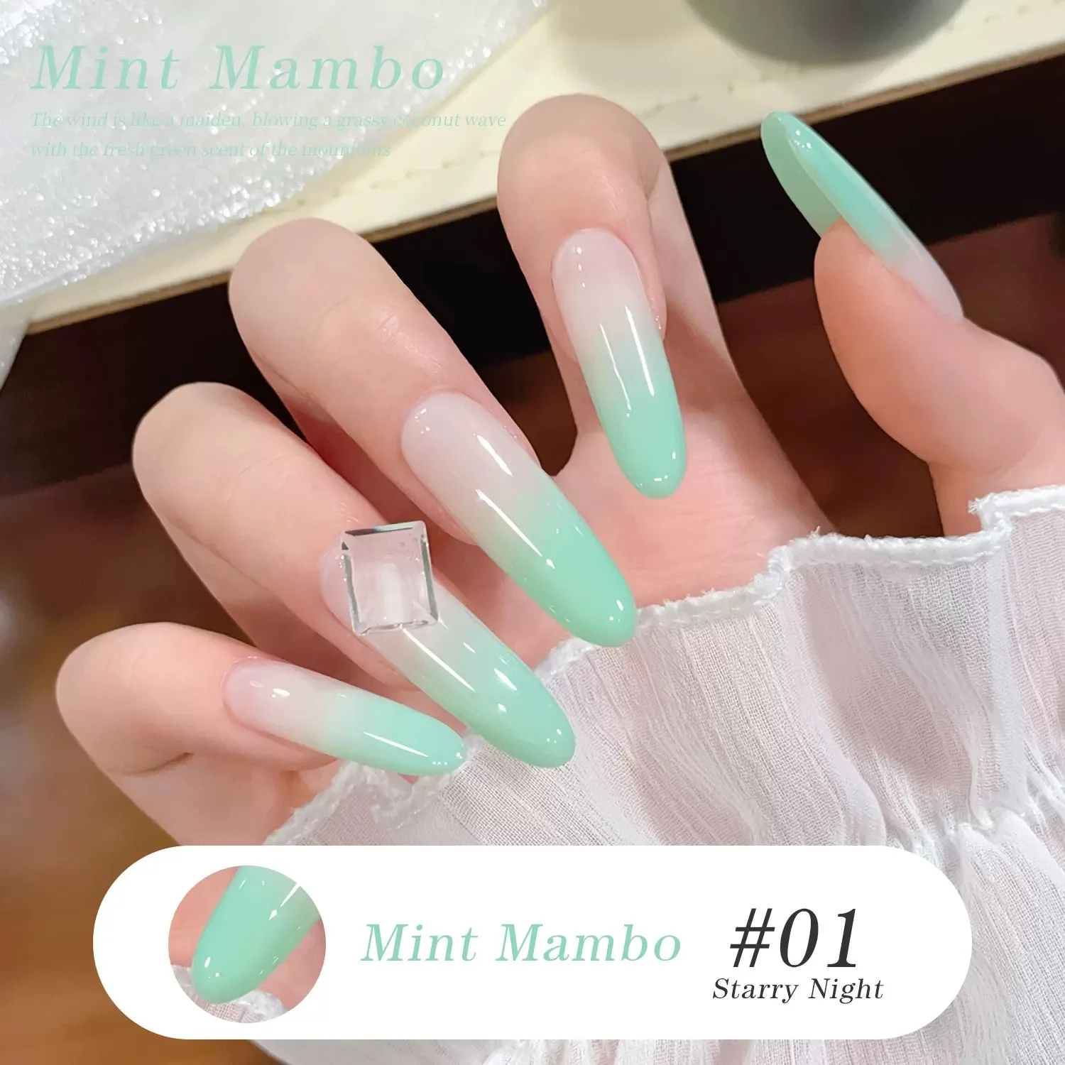 Minty Fresh Nail Dip Glow